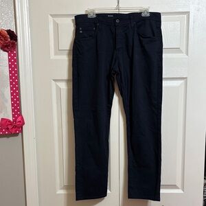 AG Adriano Goldschmied Women's Navy Straight Leg Jeans